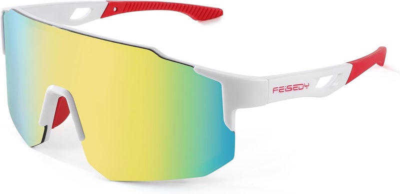 FEISEDY Sports Sunglasses for Men, Women and Teens - Baseball, Biking, Cycling UV400 Protection B2388 - Image 1